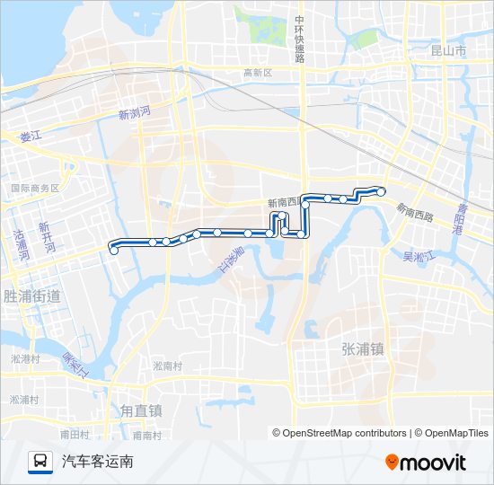 公交C2路的线路图