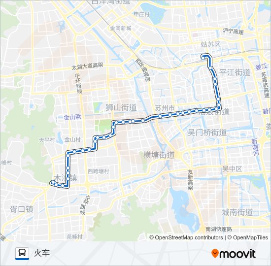 公交夜3路的线路图