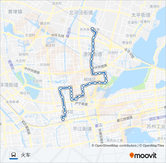 公交夜4路的线路图