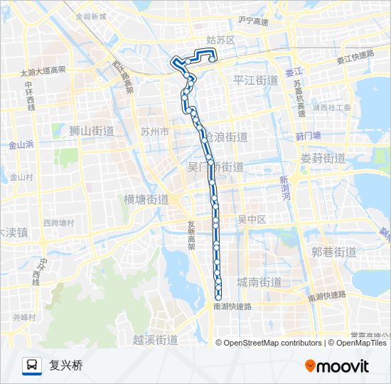 公交夜5路的线路图