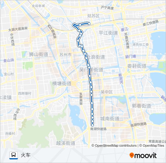 公交夜5路的线路图