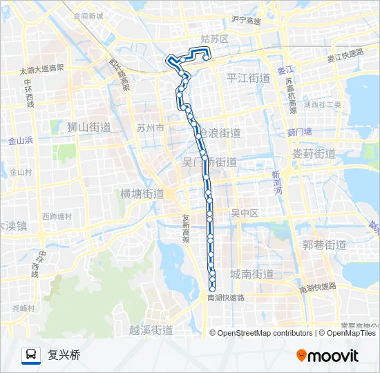 夜5路 Bus Line Map