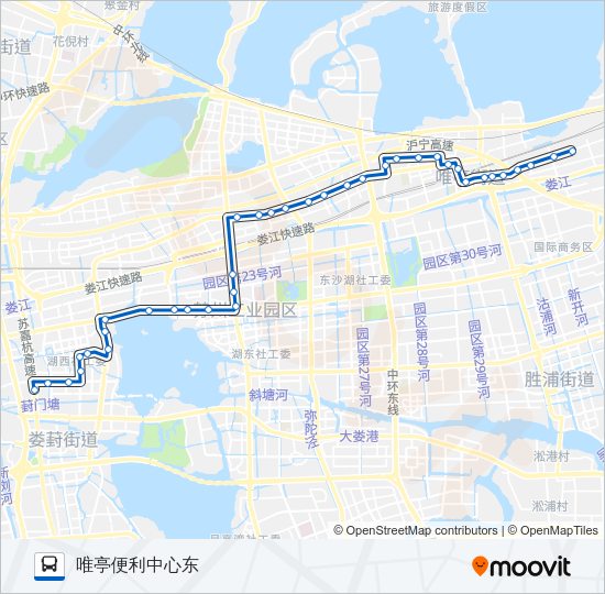 公交106路的线路图
