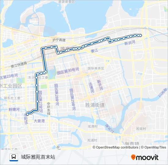 公交111路的线路图