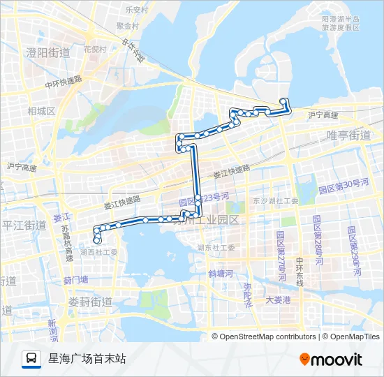 127路 Bus Line Map