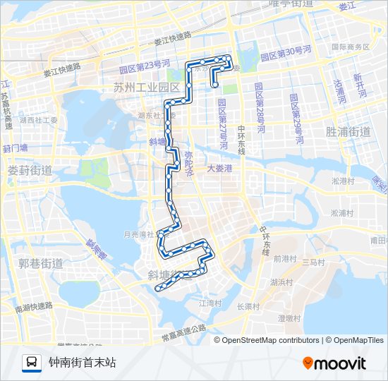 公交128路的线路图