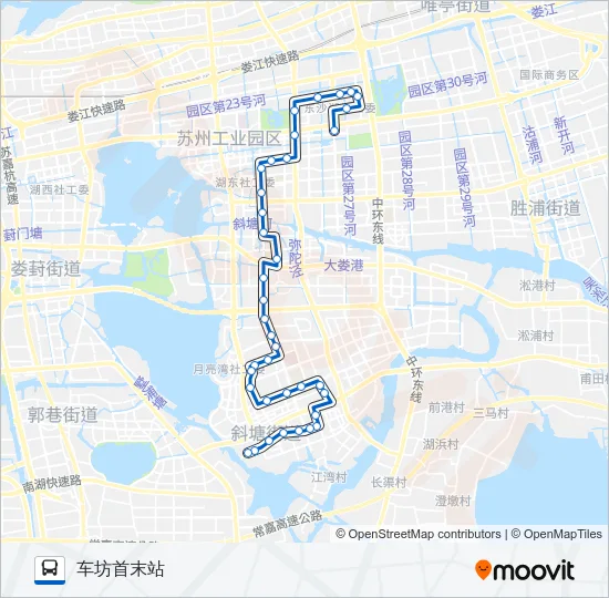 128路 Bus Line Map