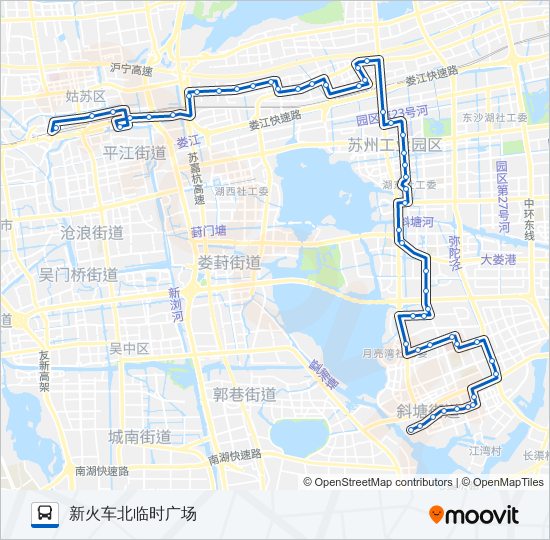 公交166路的线路图