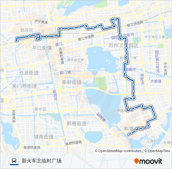 166路 Bus Line Map