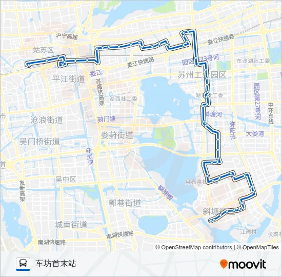 166路 Bus Line Map