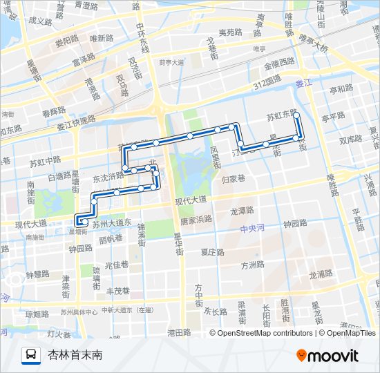 公交181路的线路图