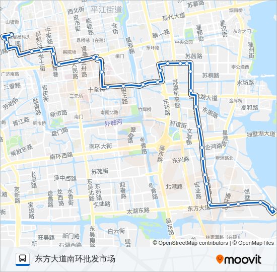 公交204路的线路图