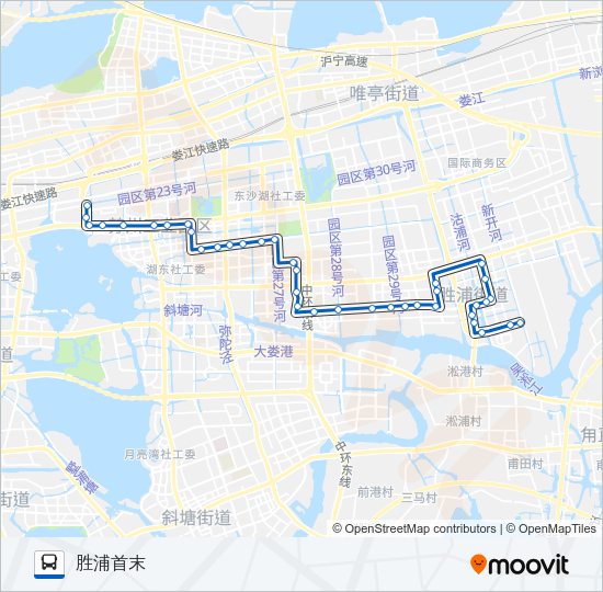 公交206路的线路图