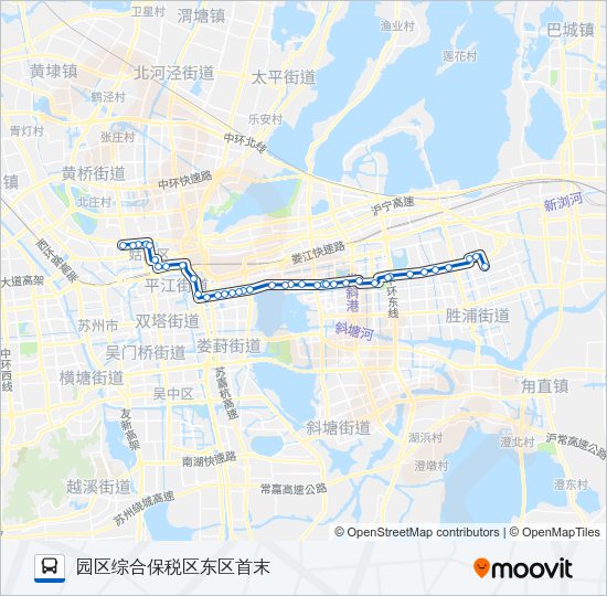 公交215路的线路图