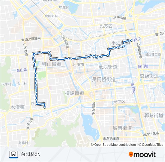 公交301路的线路图