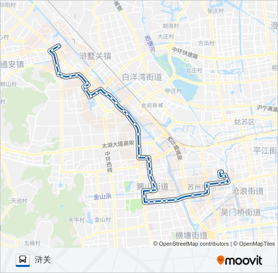 公交303路的线路图