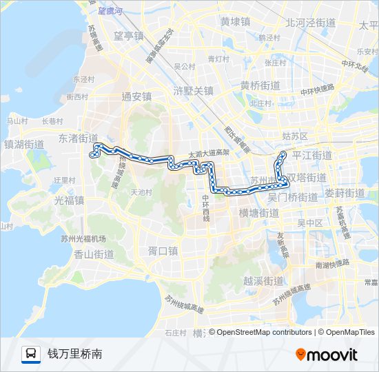 公交304路的线路图