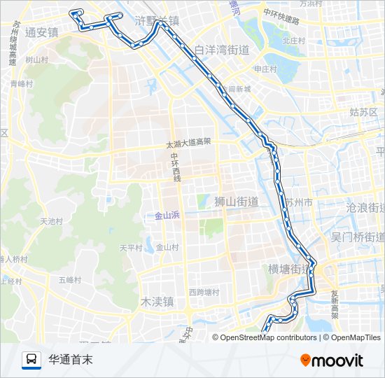 公交306路的线路图