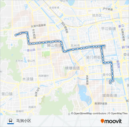 308路 Bus Line Map