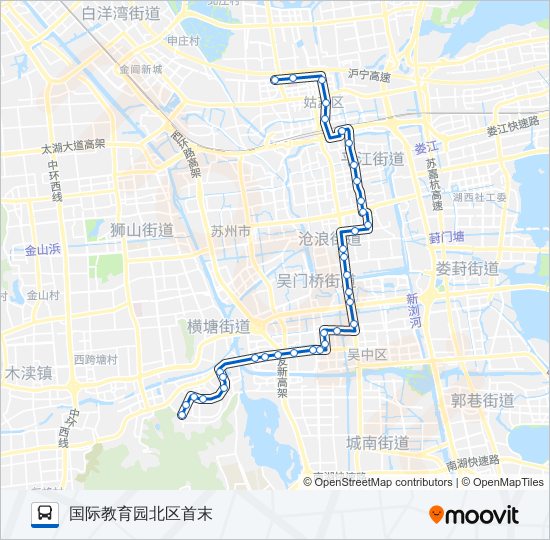 公交309路的线路图