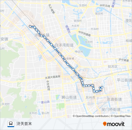 公交311路的线路图