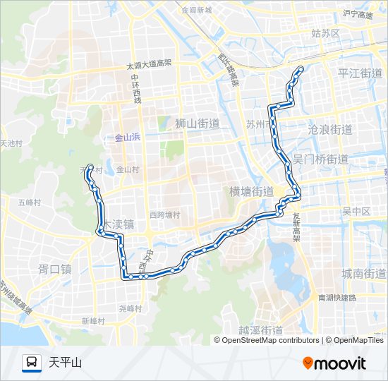 公交315路的线路图