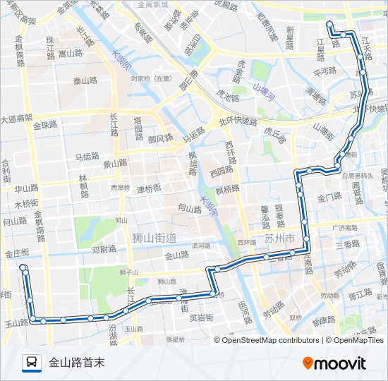 公交317路的线路图