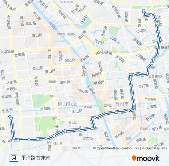 公交317路的线路图