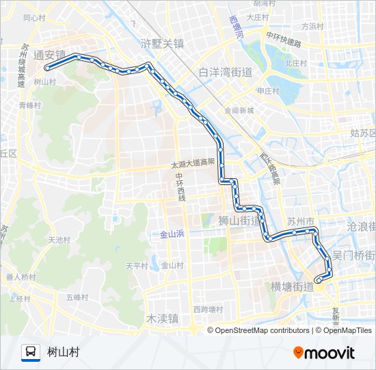 公交321路的线路图