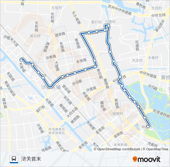 公交323路的线路图