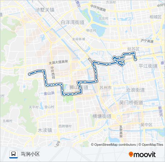 公交324路的线路图