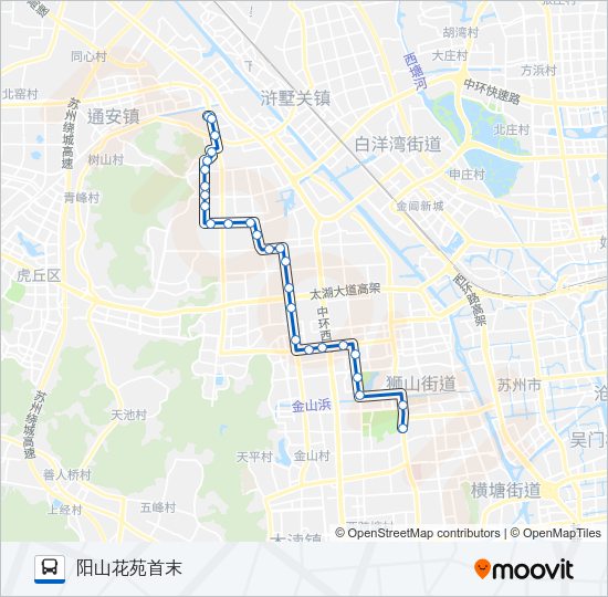 公交327路的线路图