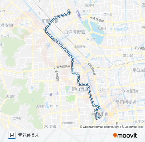 公交328路的线路图