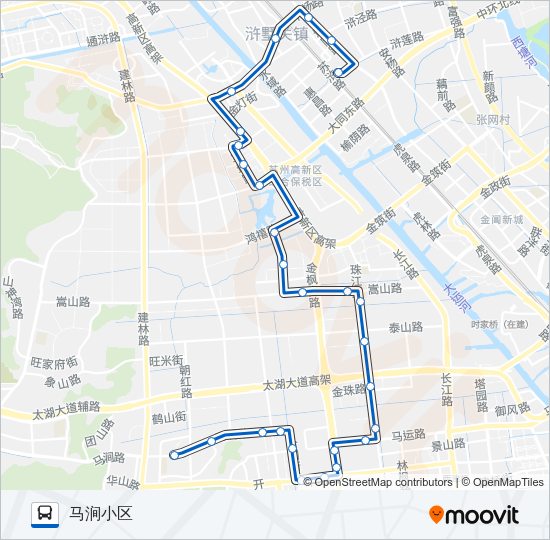 公交335路的线路图