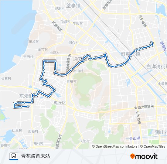 公交336路的线路图