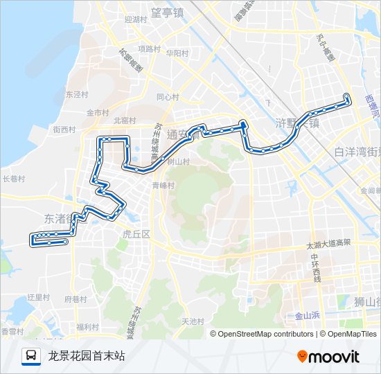 公交336路的线路图
