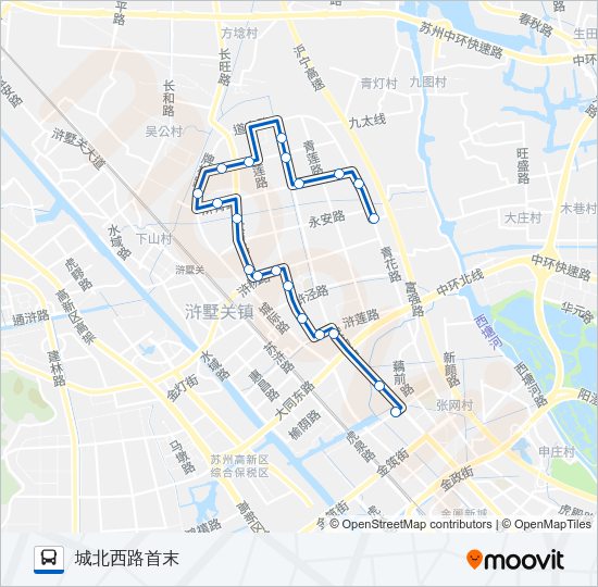 公交337路的线路图