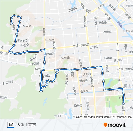 公交357路的线路图