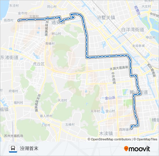 公交443路的线路图