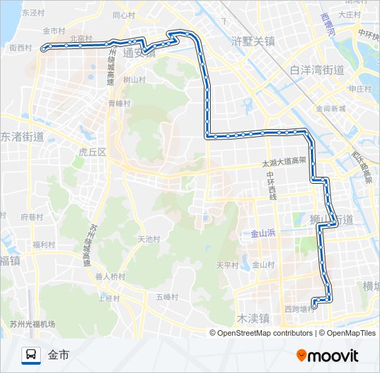 公交443路的线路图