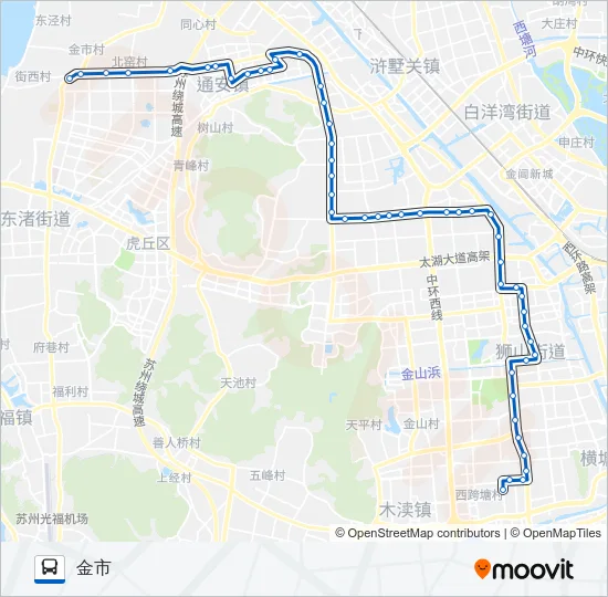 443路 Bus Line Map