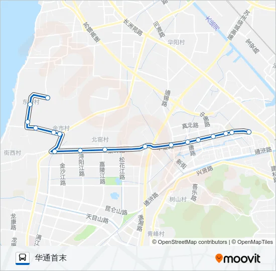 445路 Bus Line Map