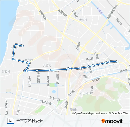 445路 Bus Line Map