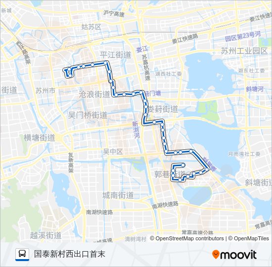 公交501路的线路图