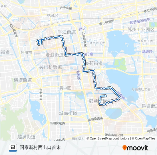 501路 Bus Line Map