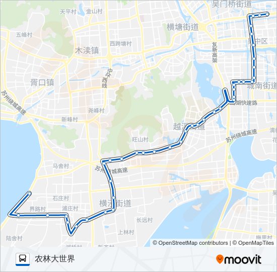 公交503路的线路图