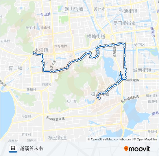 公交505路的线路图
