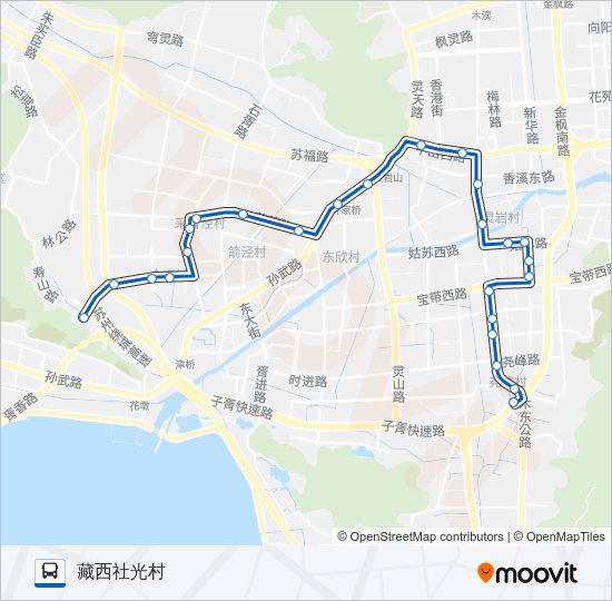 公交506路的线路图