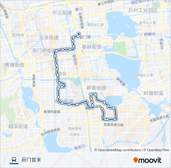 公交513路的线路图