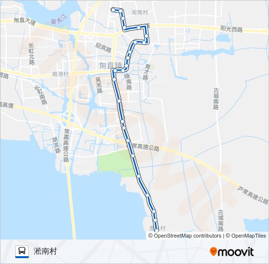 公交521路的线路图